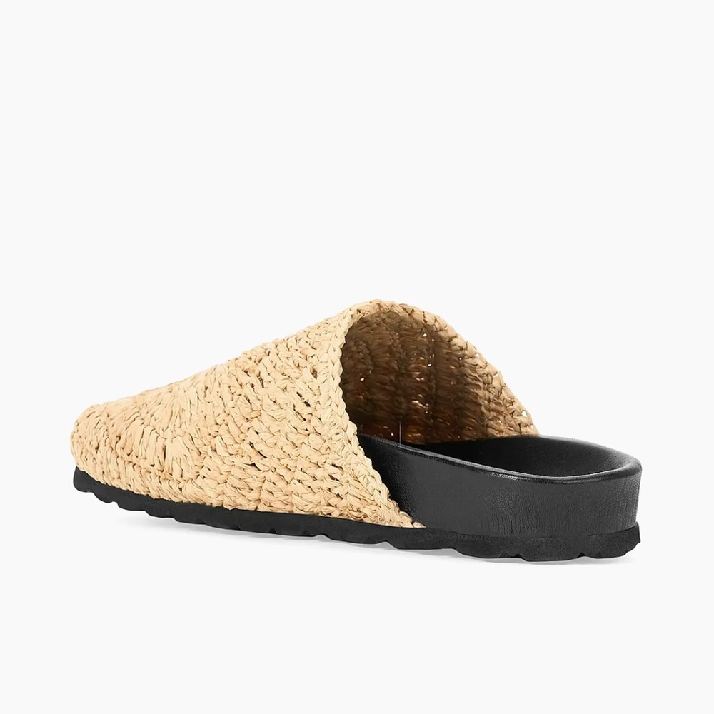 STAUD Dia Raffia Mules Natural Size EU 36 - Picture 4 of 13